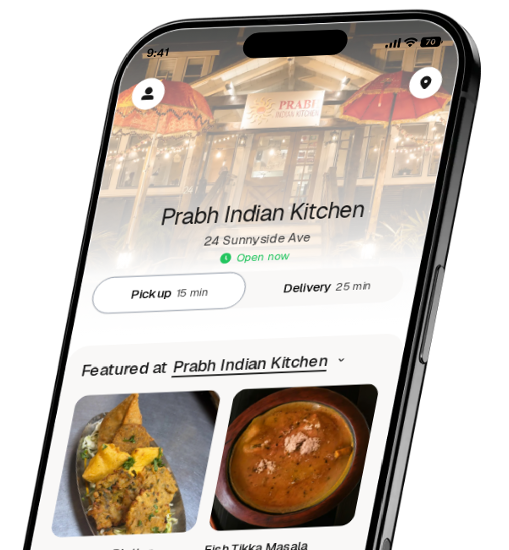 Prabh Indian Kitchen app preview