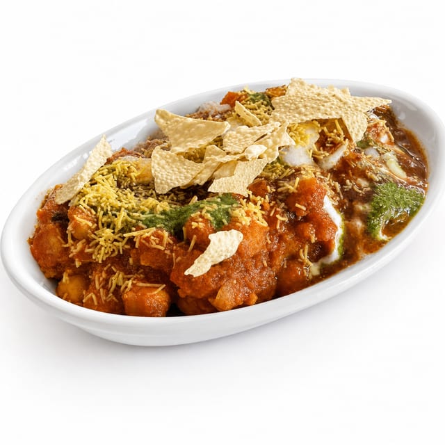 Aloo Tikki Chaat.